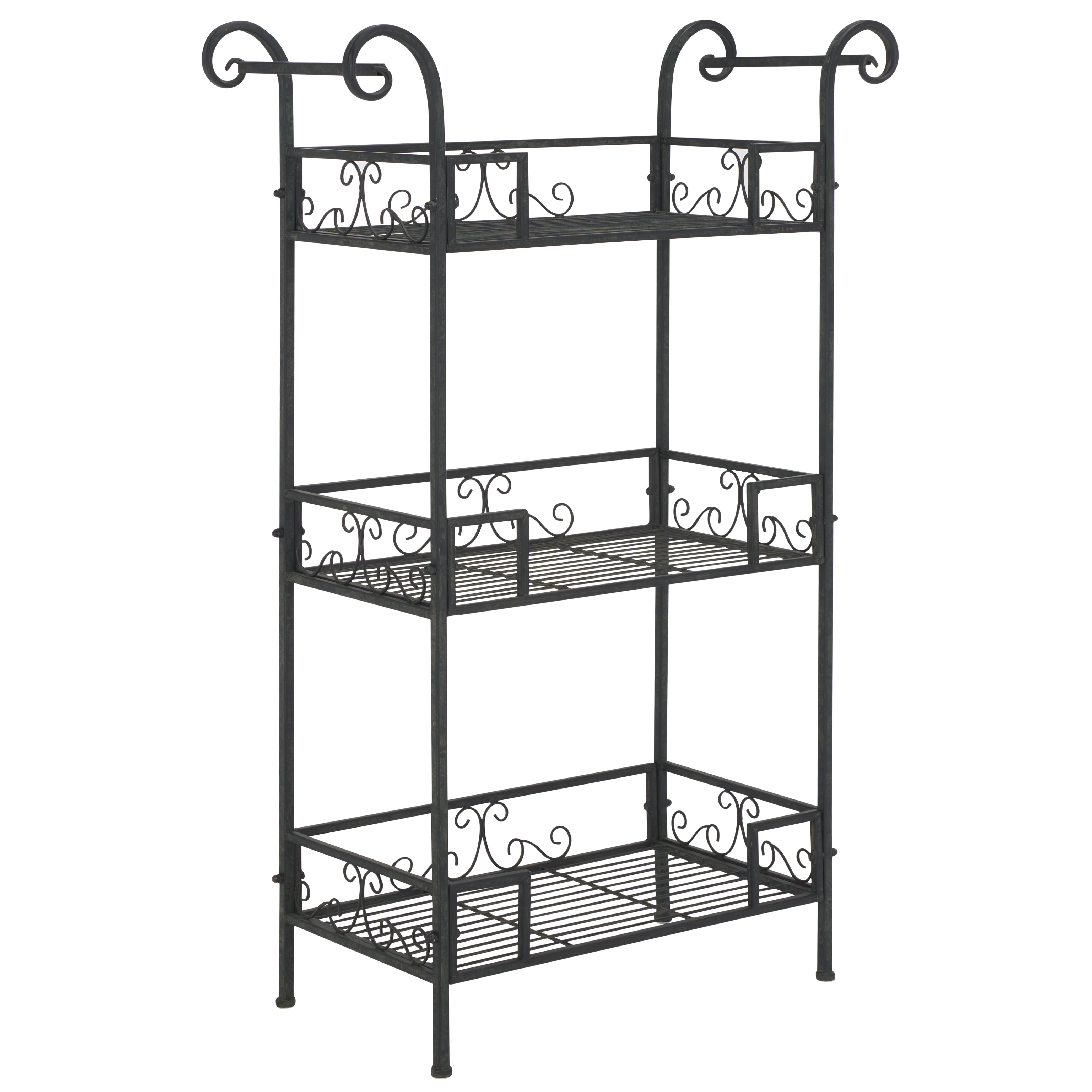 Noreen 3 Tier Shelf | Safavieh - PAT5006 - Black