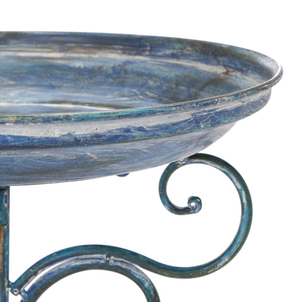 Ashlan Bird Bath | Safavieh - PAT5024 - Mossy Blue