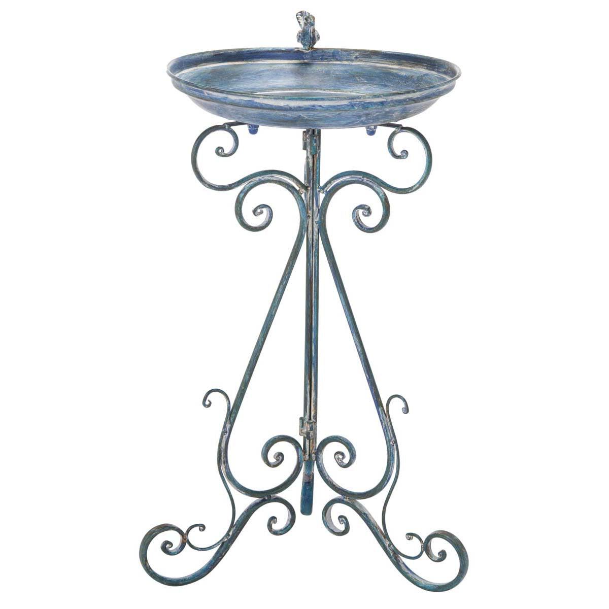 Ashlan Bird Bath | Safavieh - PAT5024 - Mossy Blue