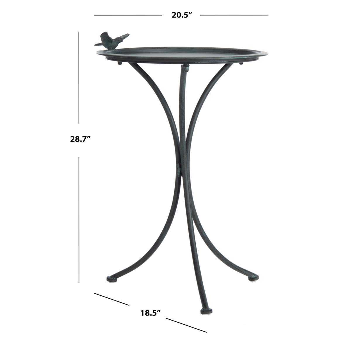 Kensi Bird Bath | Safavieh - PAT5025 - Ant Grey