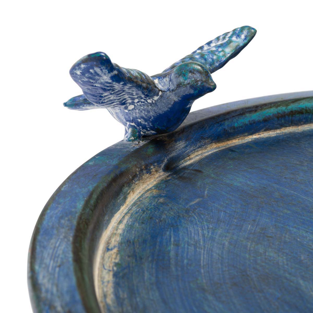 Kensi Bird Bath | Safavieh - PAT5025 - Mossy Blue