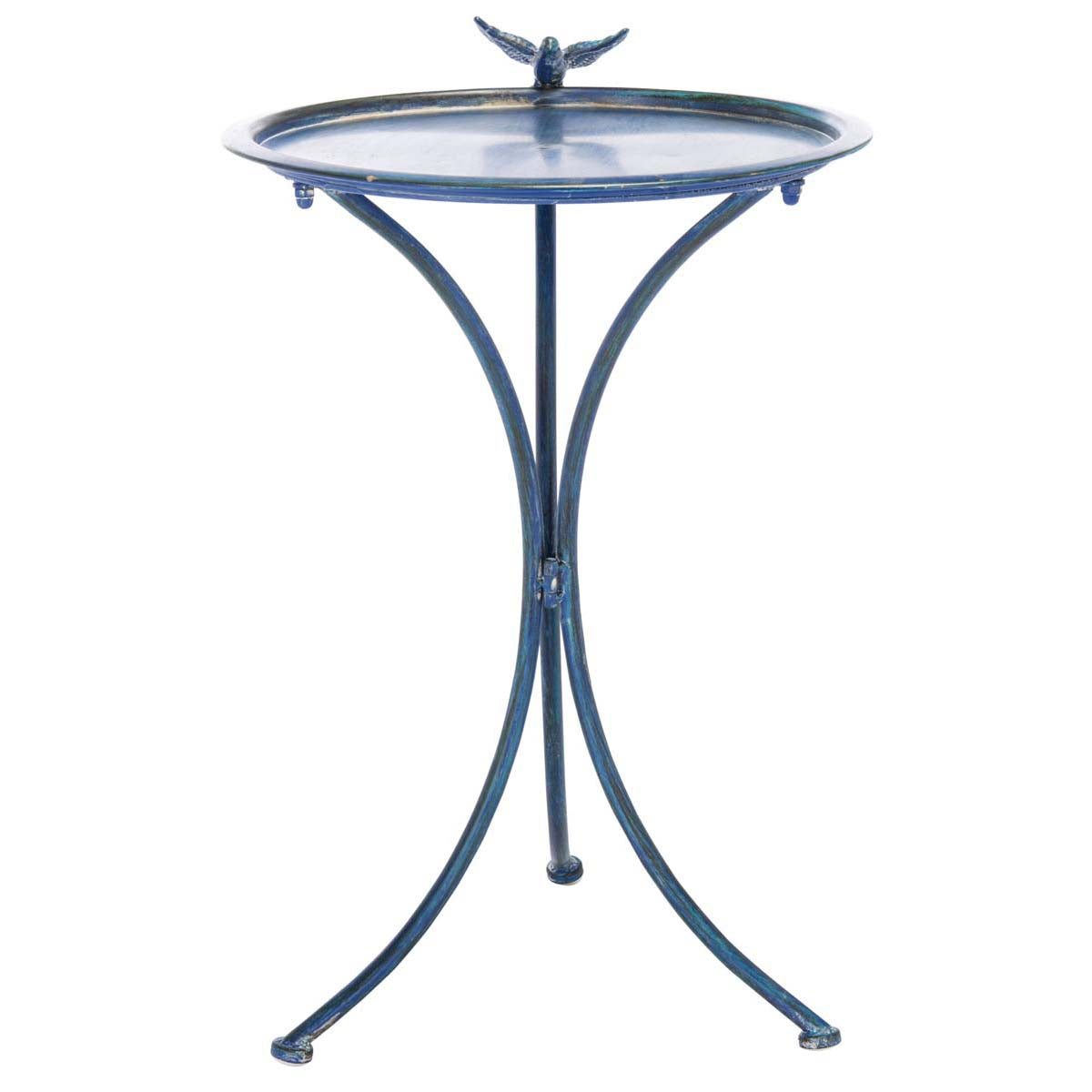 Kensi Bird Bath | Safavieh - PAT5025 - Mossy Blue