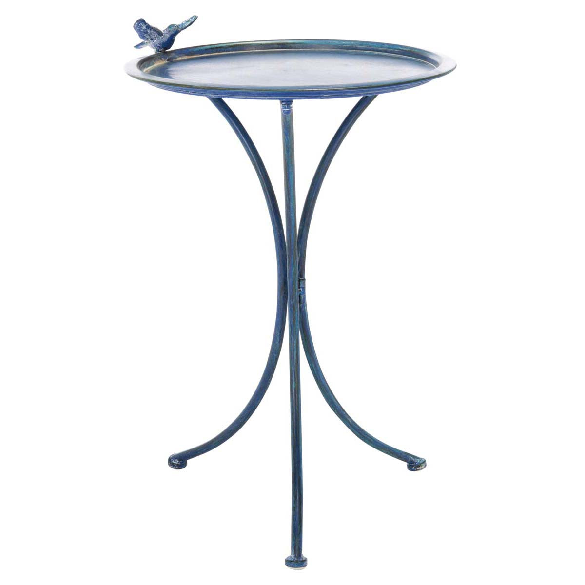 Kensi Bird Bath | Safavieh - PAT5025 - Mossy Blue