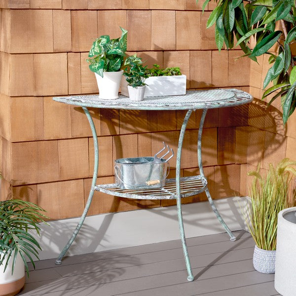 Safavieh Genson End Table , PAT5027 - Antique Green