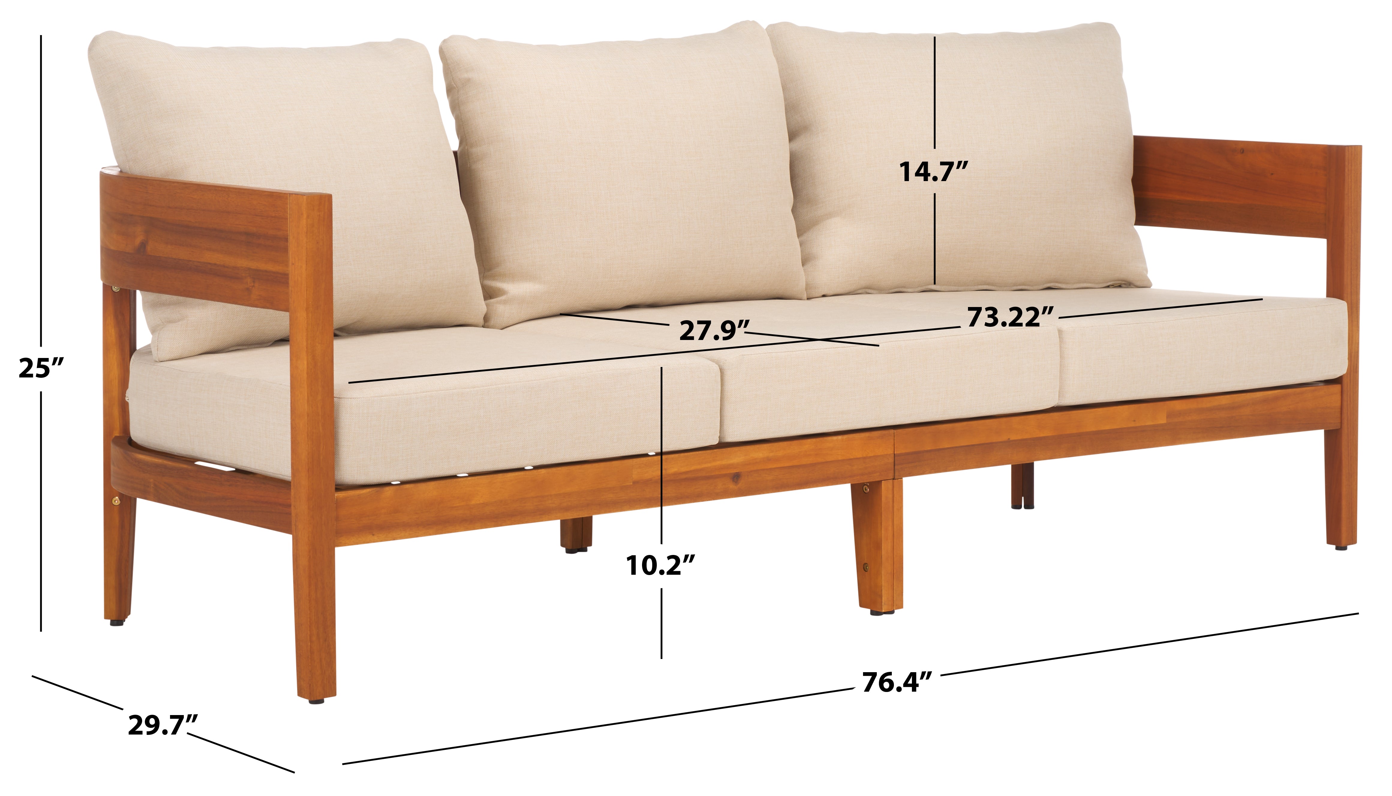 Theo 3 Seater Sofa | Safavieh - PAT7092