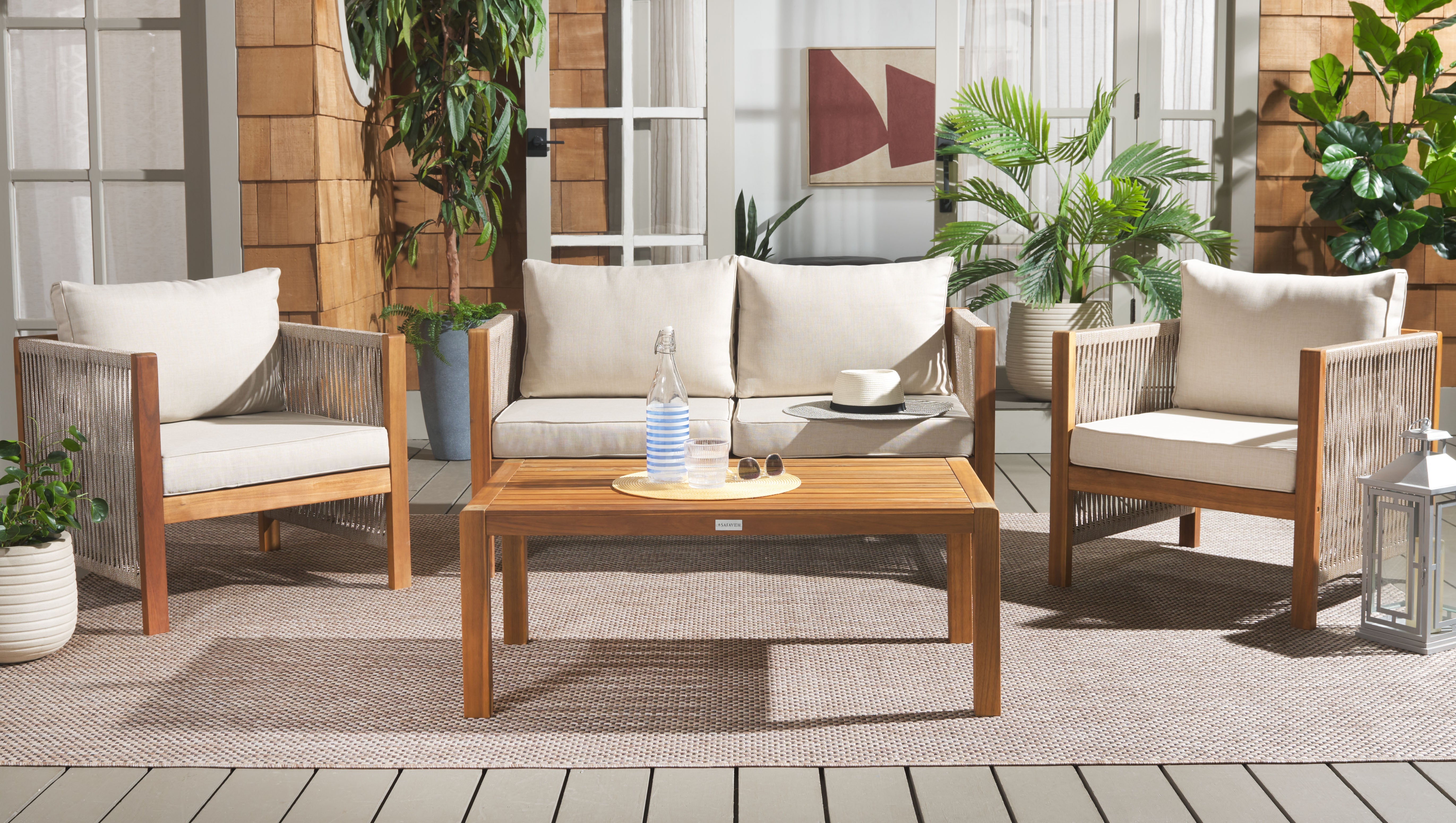 Safavieh Roya 4 PC Living Set, PAT7095