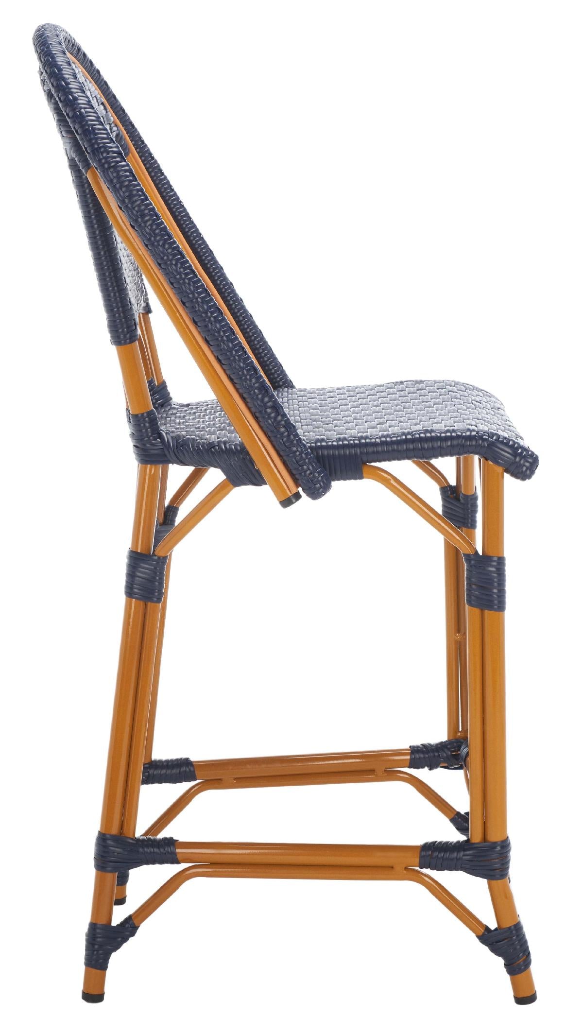 California Counter Stool | Safavieh - PAT7532 - Navy 