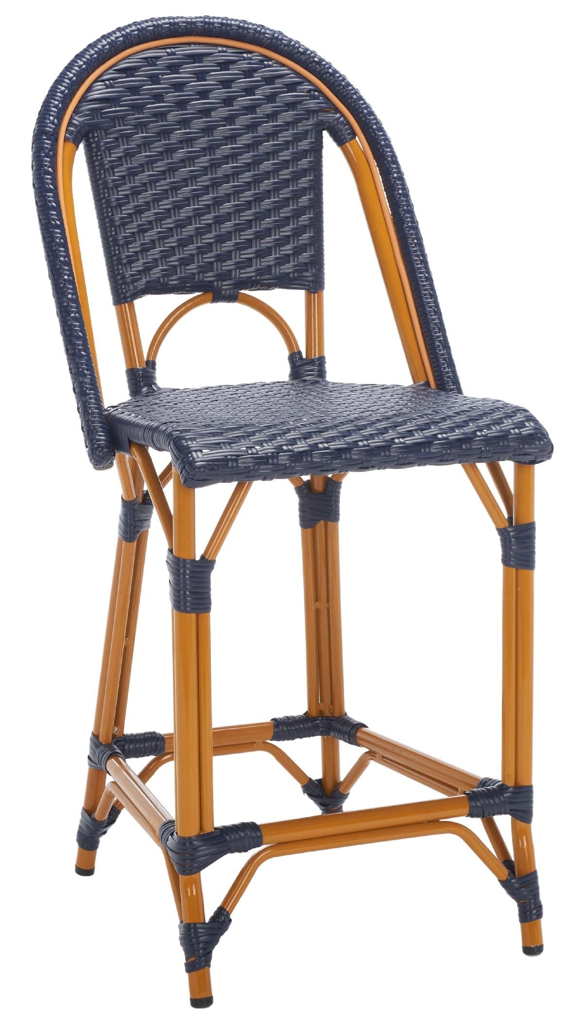 California Counter Stool | Safavieh - PAT7532 - Navy 