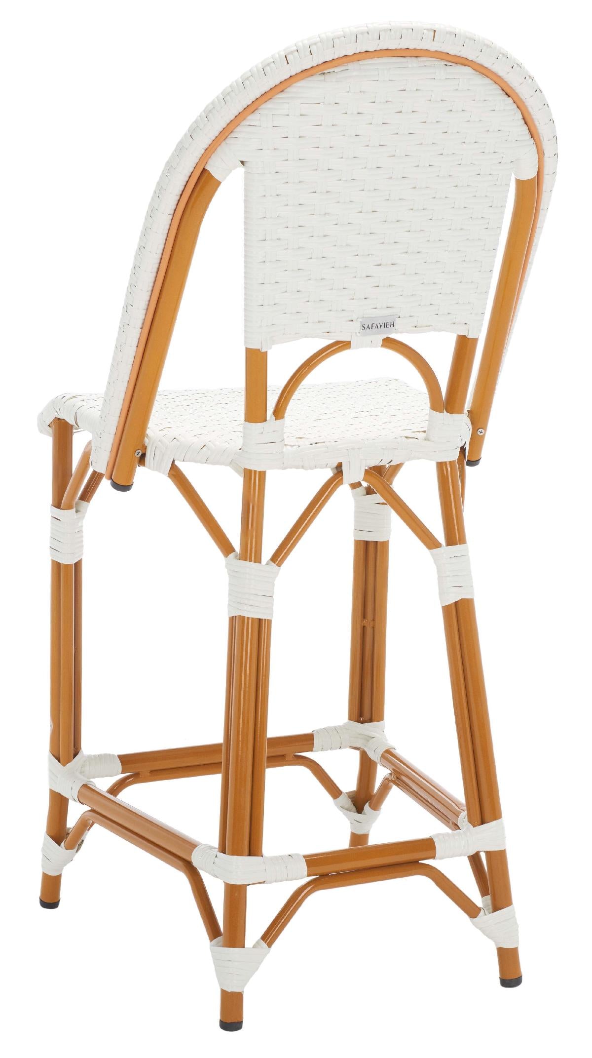 California Counter Stool | Safavieh - PAT7532 - White 