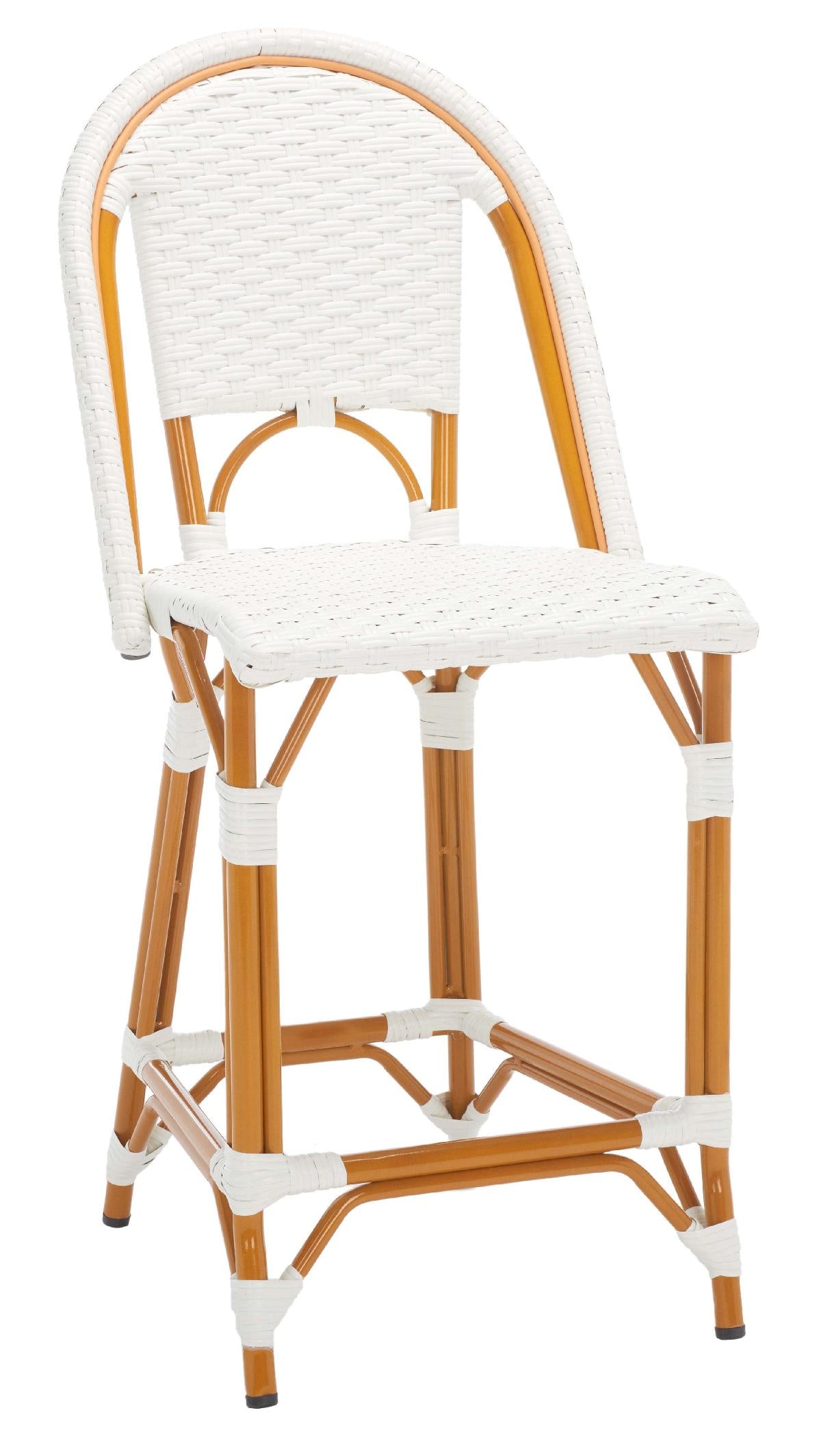 California Counter Stool | Safavieh - PAT7532 - White 