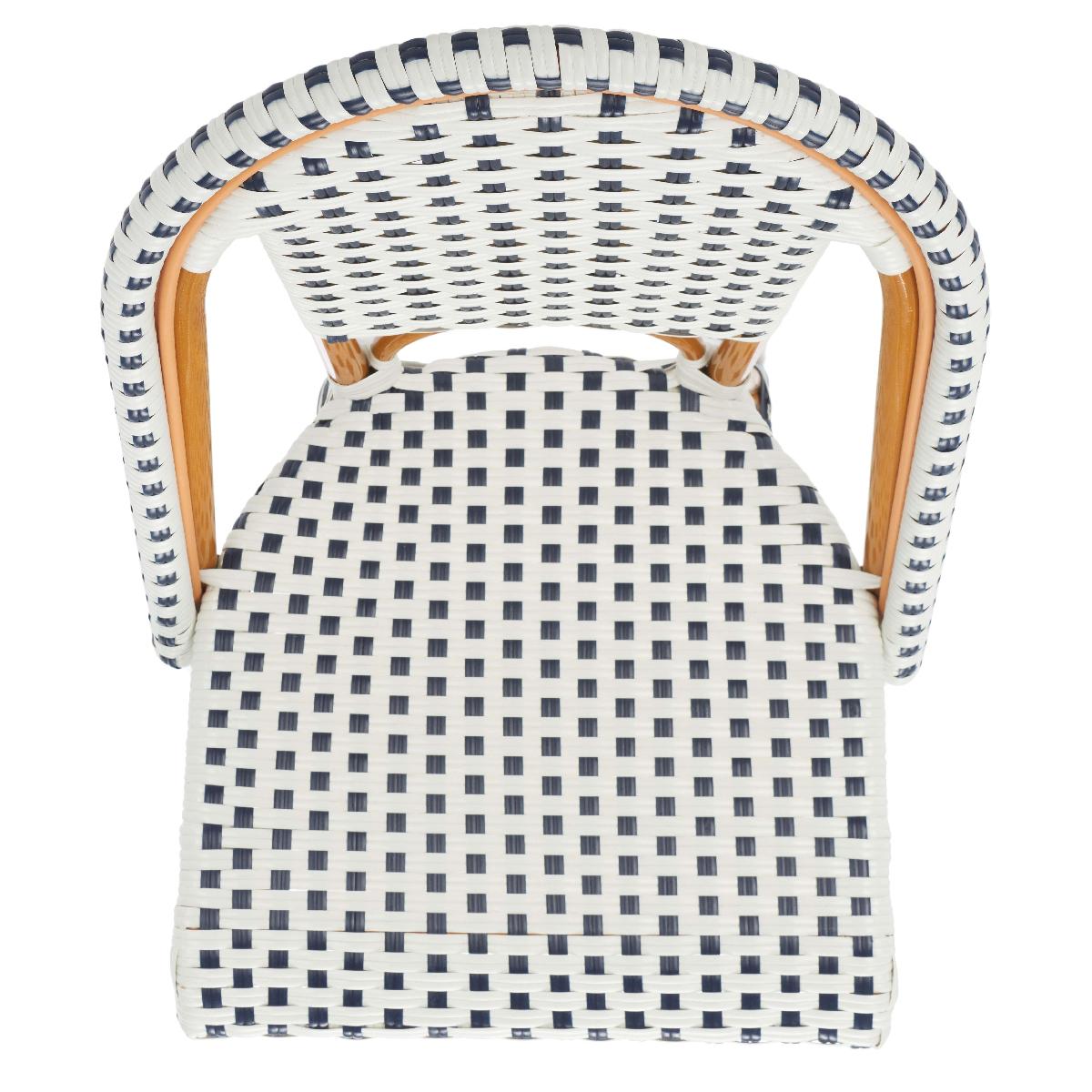 California Counter Stool | Safavieh - PAT7532 - White / Navy 