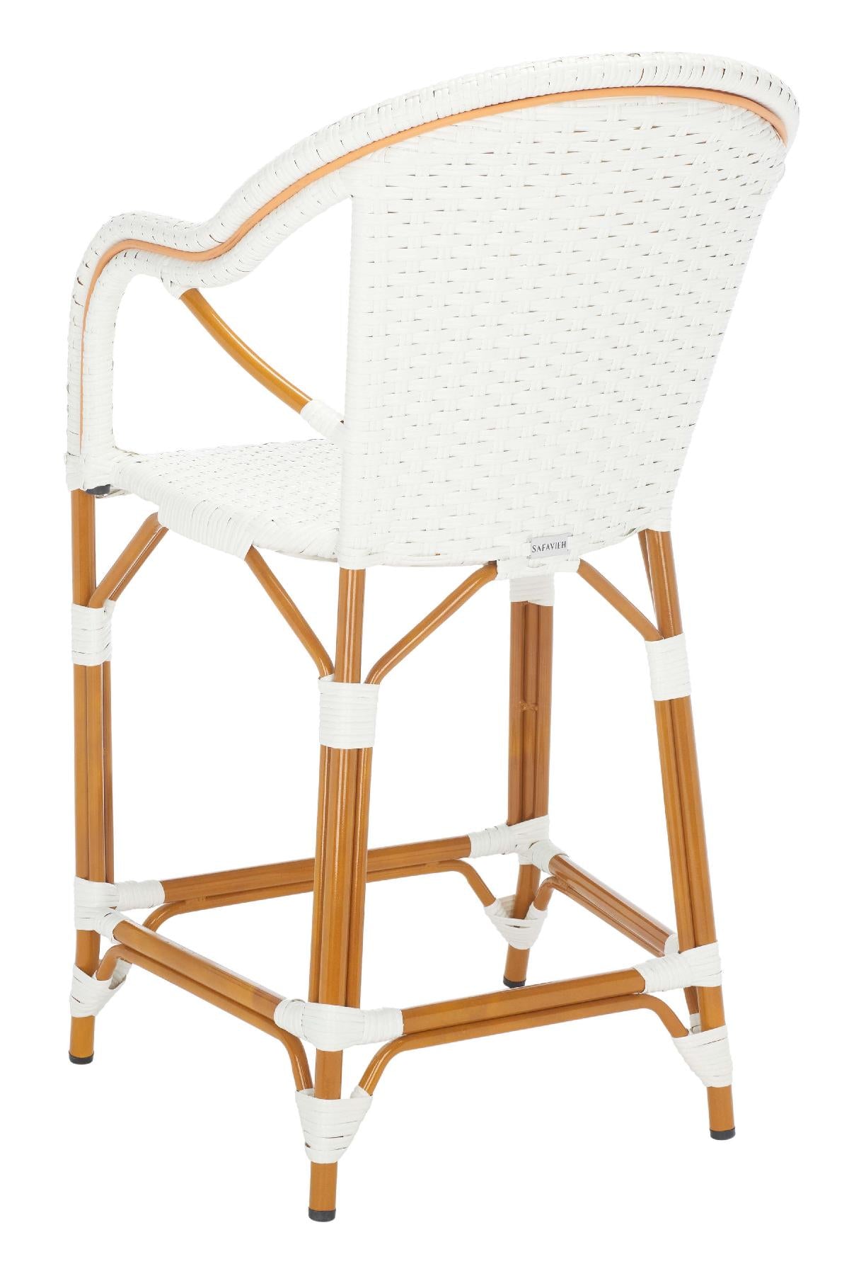 California Counter Stool W / Arms, PAT7533 - White 