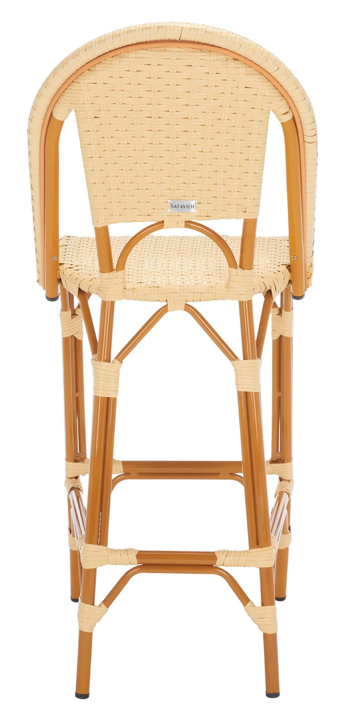 California Bar Stool | Safavieh - PAT7534 - Natural 