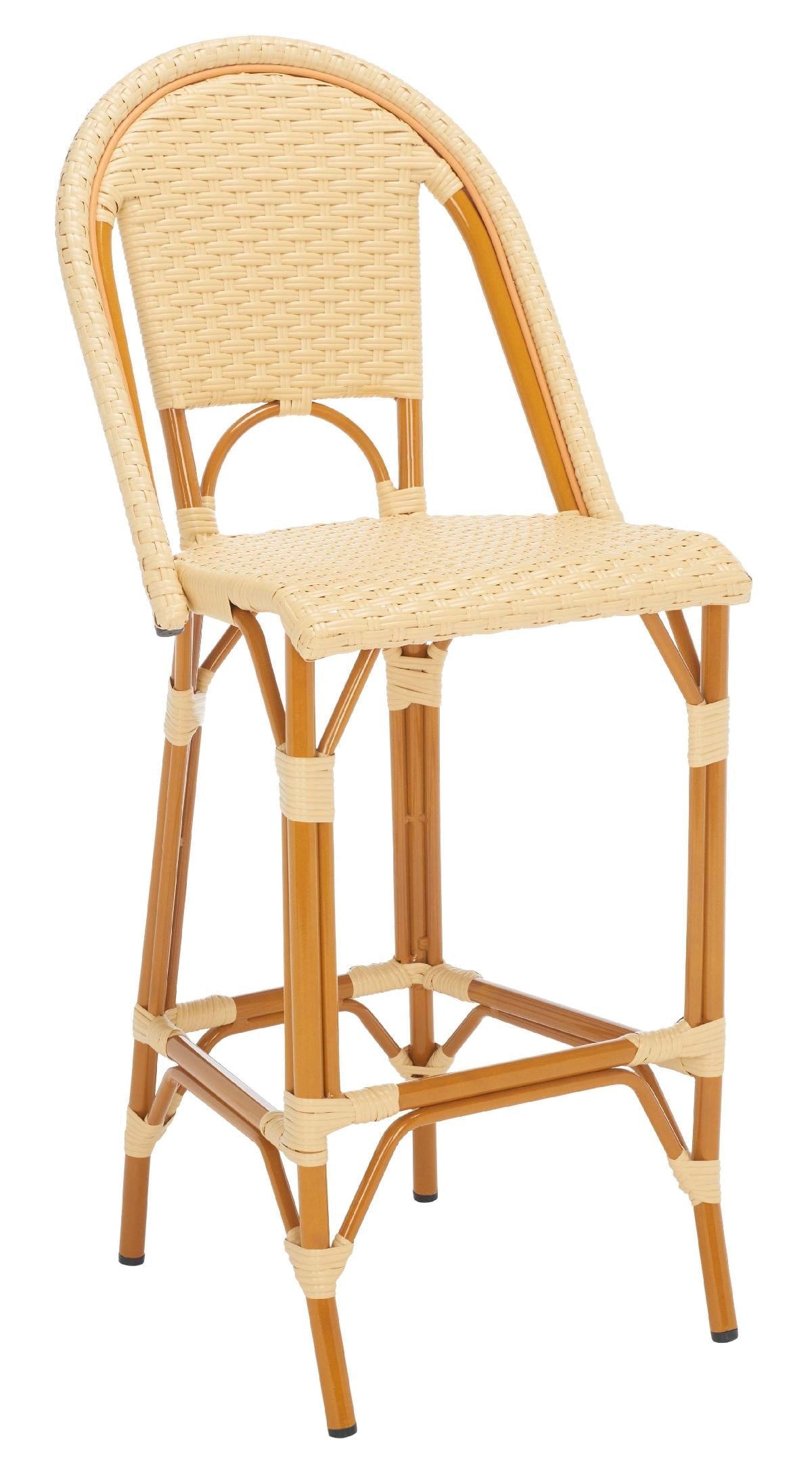 California Bar Stool | Safavieh - PAT7534 - Natural 