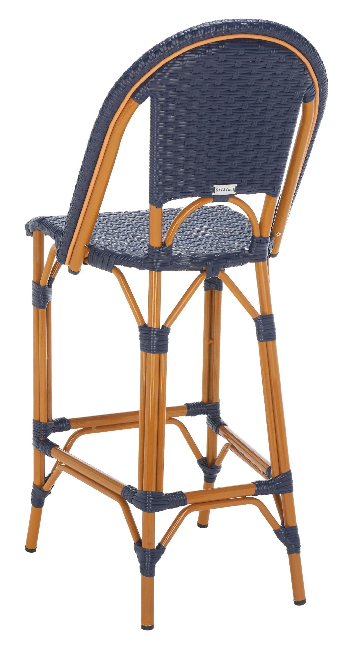 California Bar Stool | Safavieh - PAT7534 - Navy 