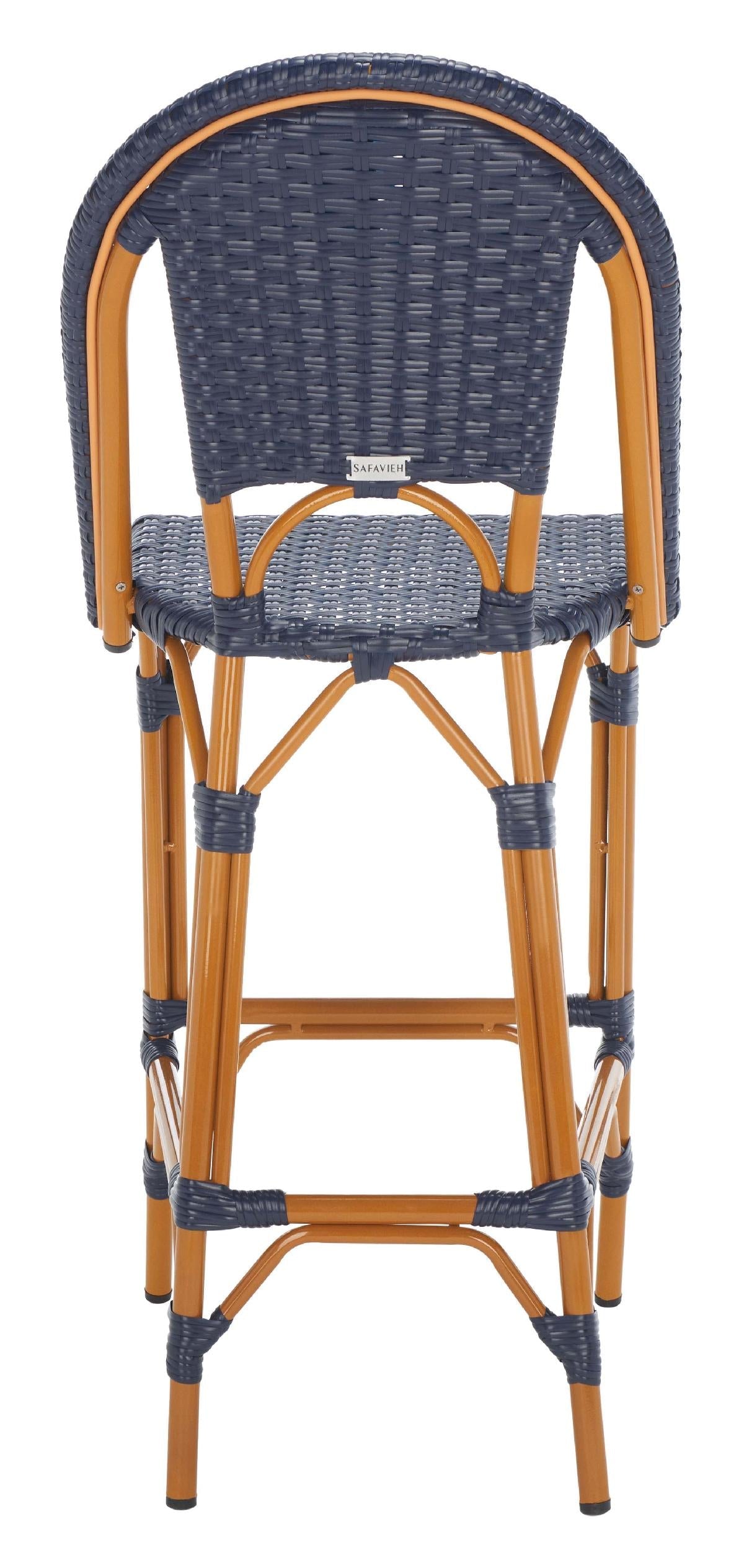 California Bar Stool | Safavieh - PAT7534 - Navy 