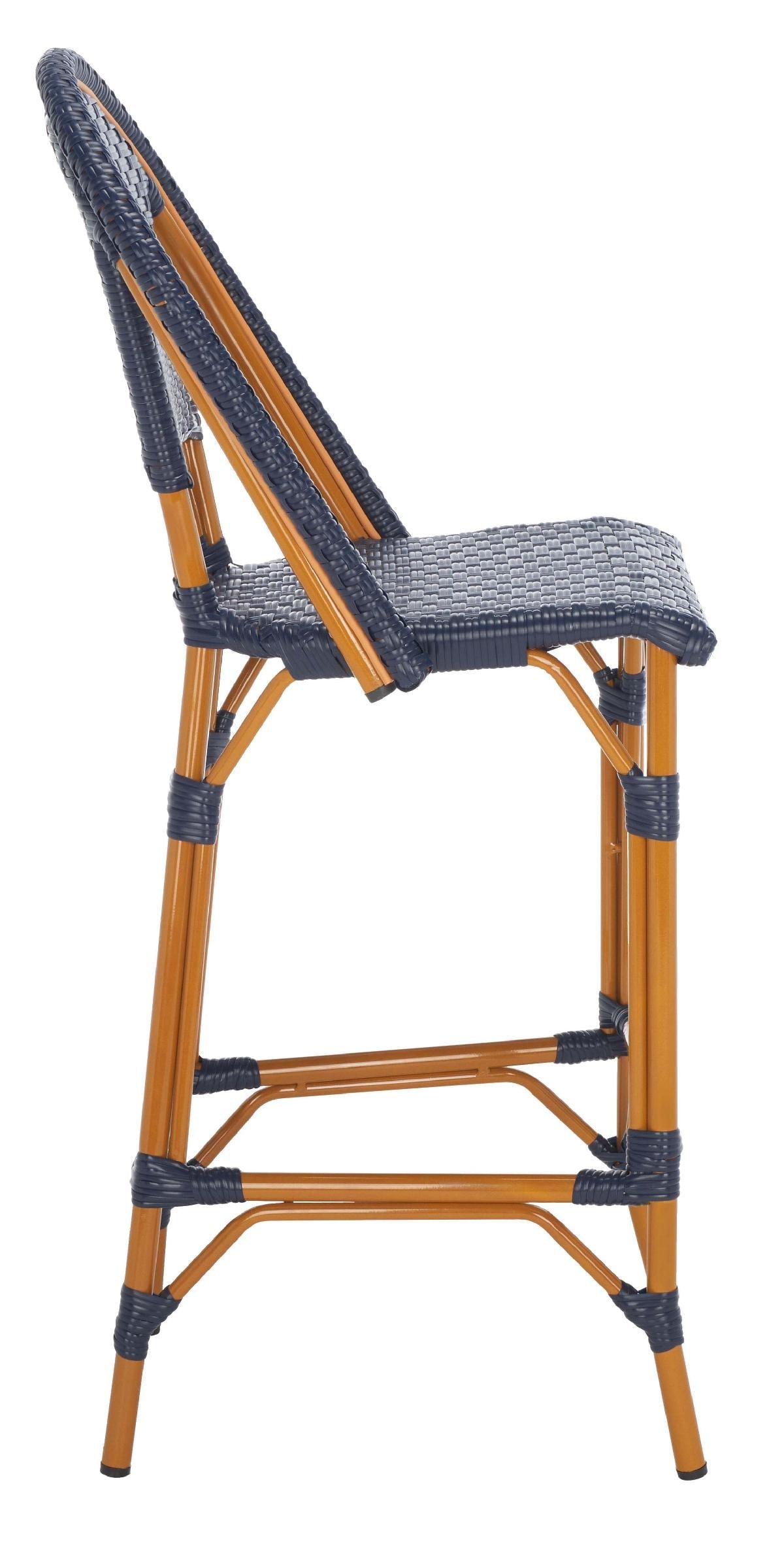 California Bar Stool | Safavieh - PAT7534 - Navy 