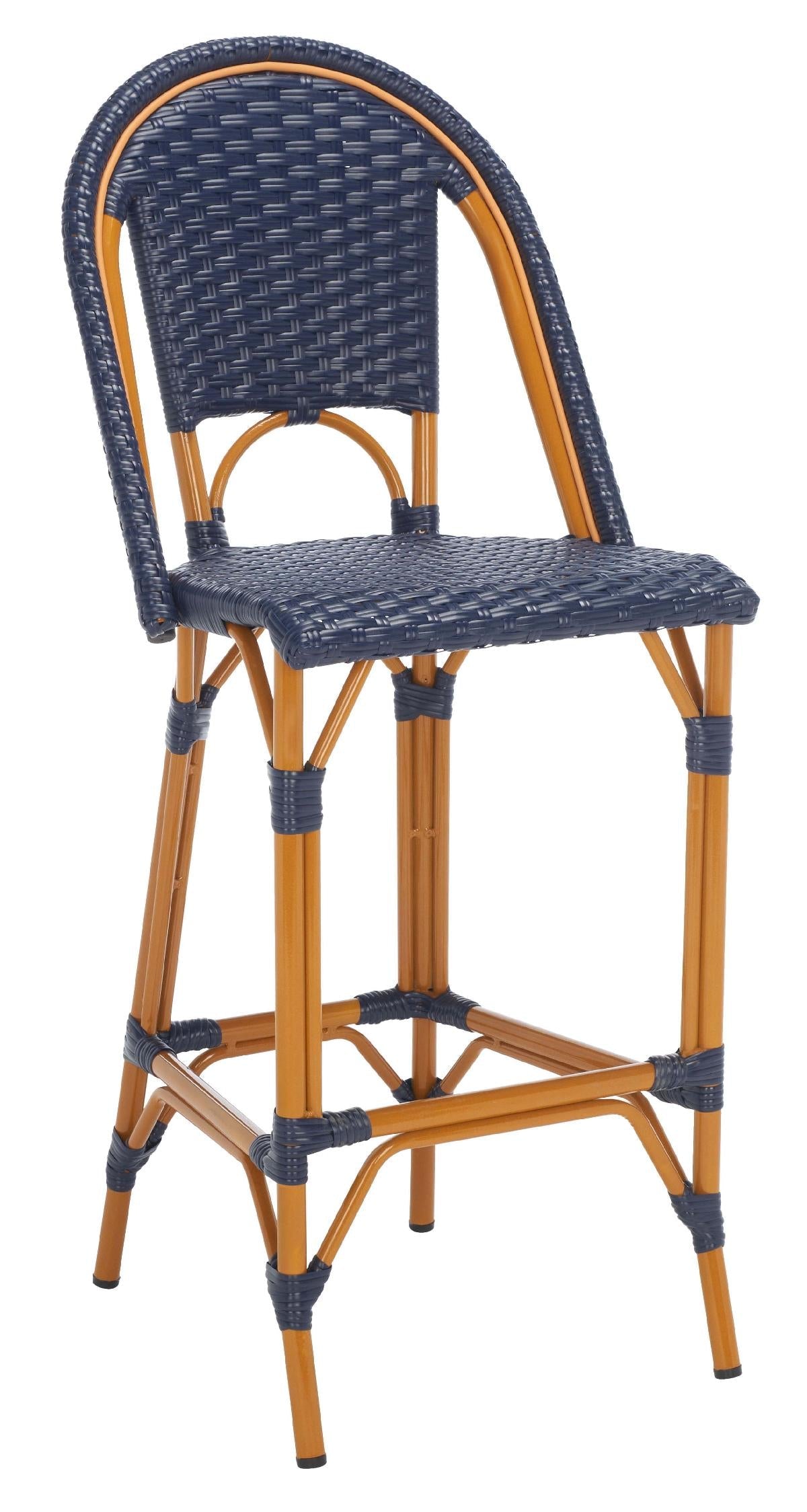 California Bar Stool | Safavieh - PAT7534 - Navy 