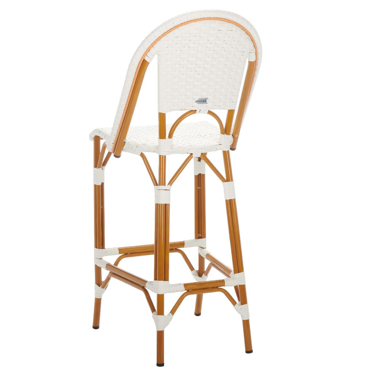 California Bar Stool | Safavieh - PAT7534 - White 