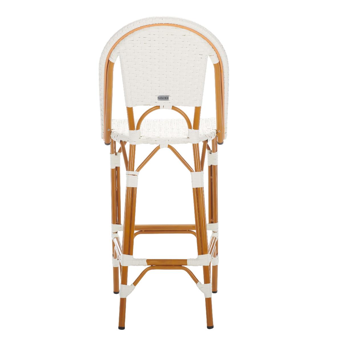 California Bar Stool | Safavieh - PAT7534 - White 