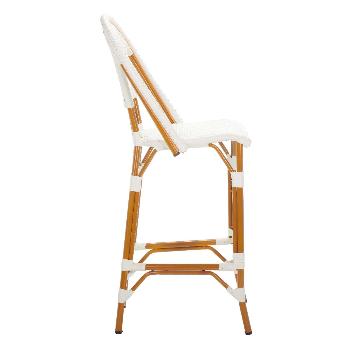 California Bar Stool | Safavieh - PAT7534 - White 