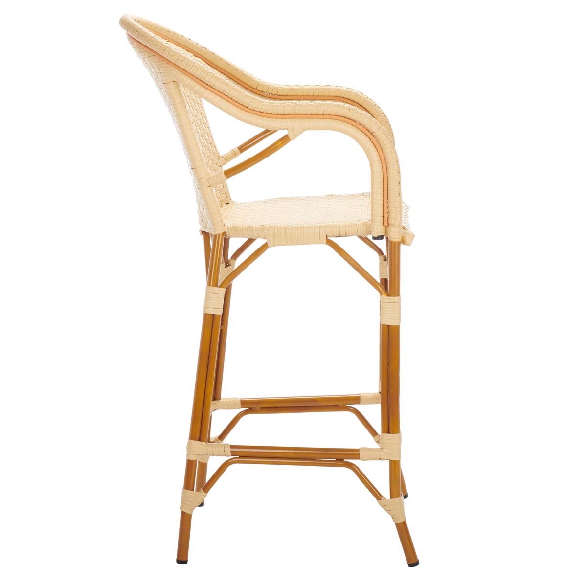 California Bar Stool | Safavieh - PAT7535 - Natural