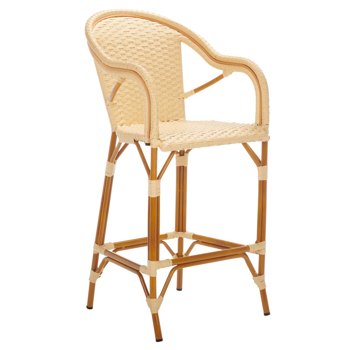 California Bar Stool | Safavieh - PAT7535 - Natural