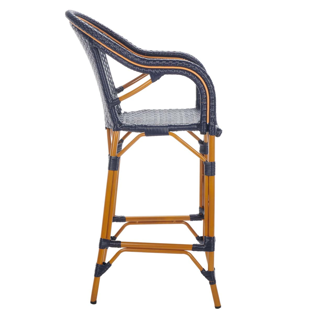 California Bar Stool | Safavieh - PAT7535 - Navy