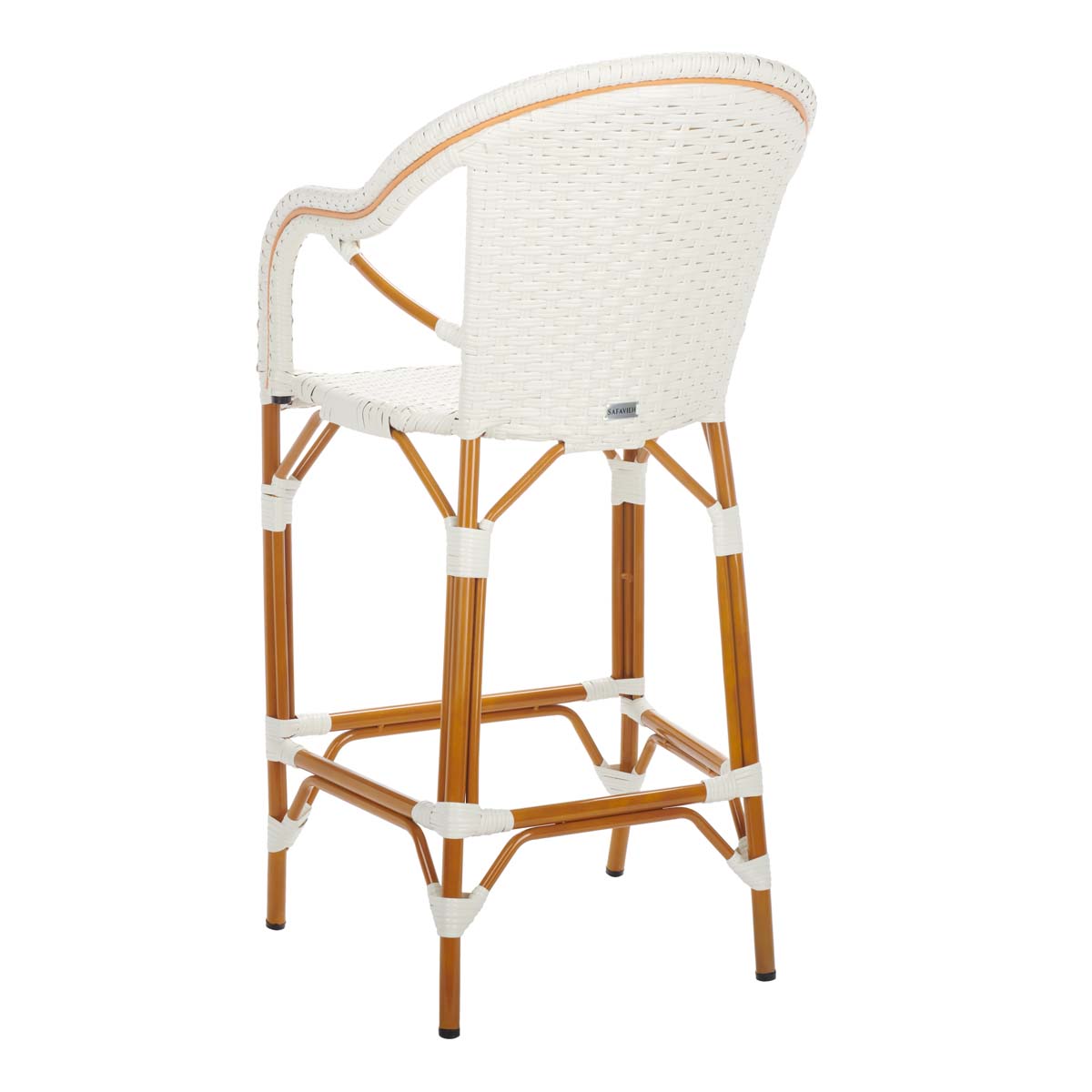 California Bar Stool | Safavieh - PAT7535 - White