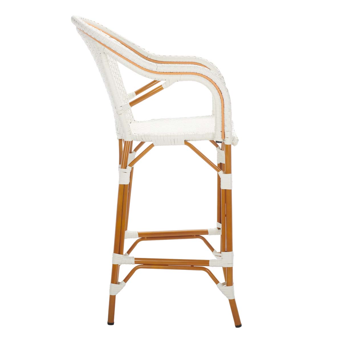 California Bar Stool | Safavieh - PAT7535 - White