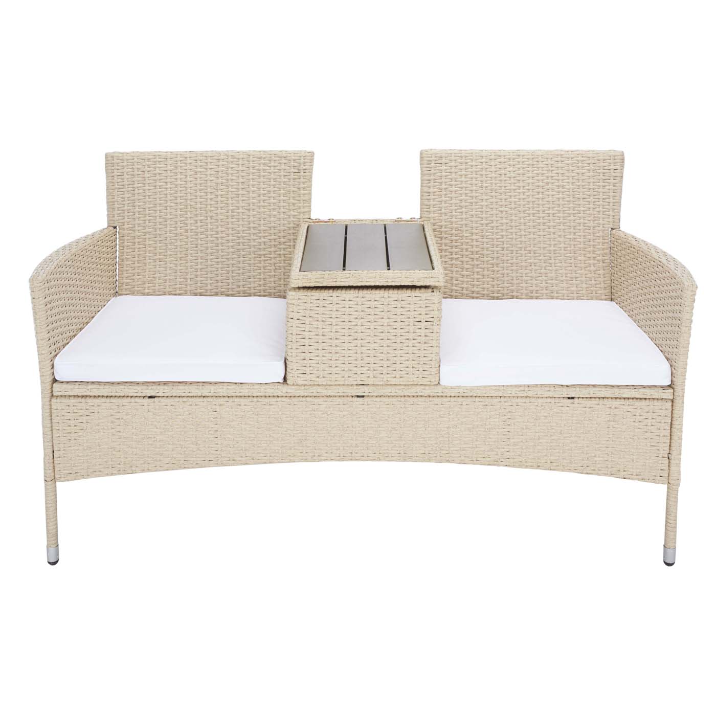 Safavieh Viora Loveseat , PAT7710 - Beige/White Cushion