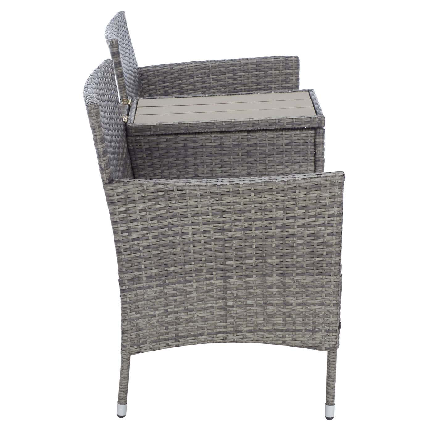 Safavieh Viora Loveseat , PAT7710 - Grey Brown/White Cushion