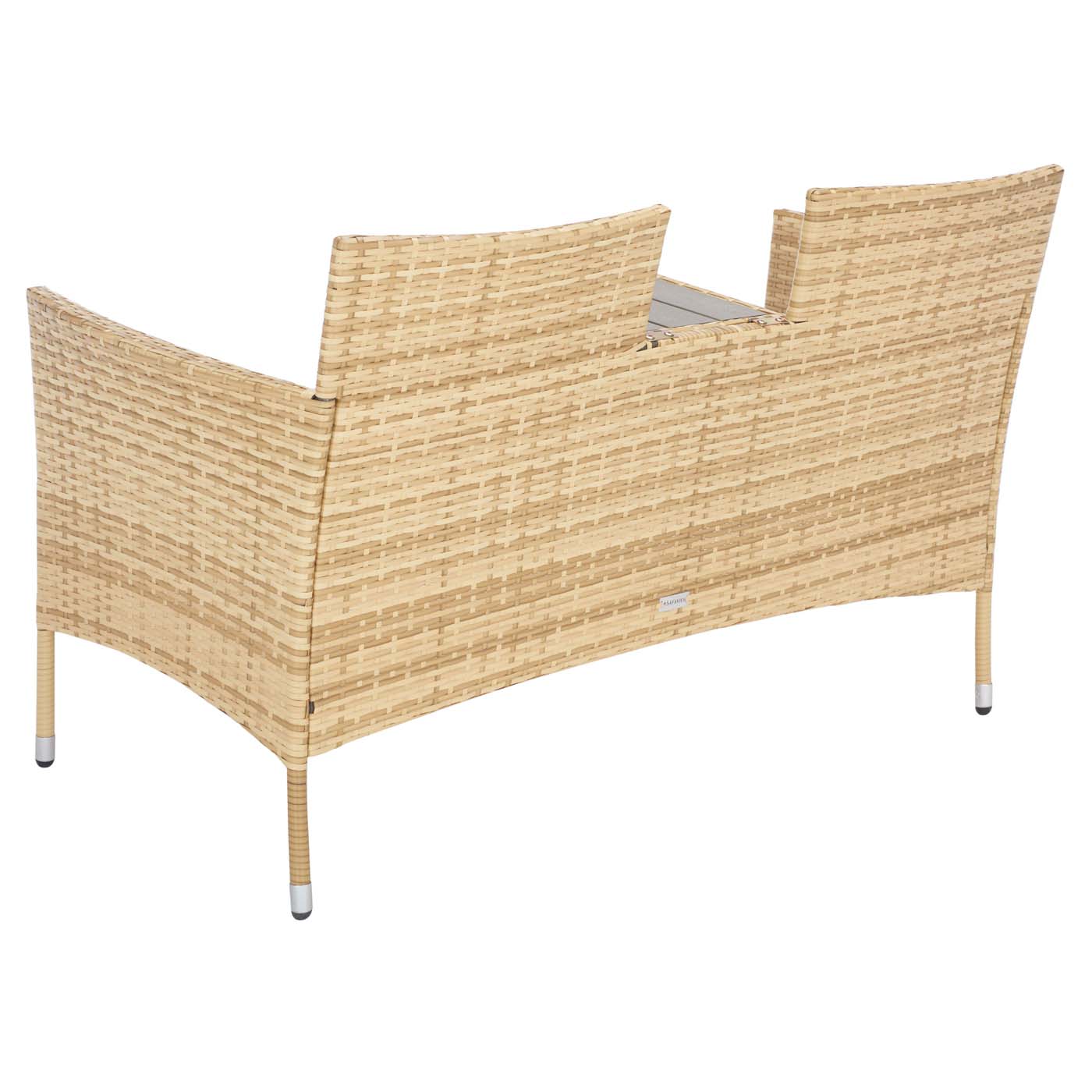 Safavieh Viora Loveseat , PAT7710 - Natural/White Cushion