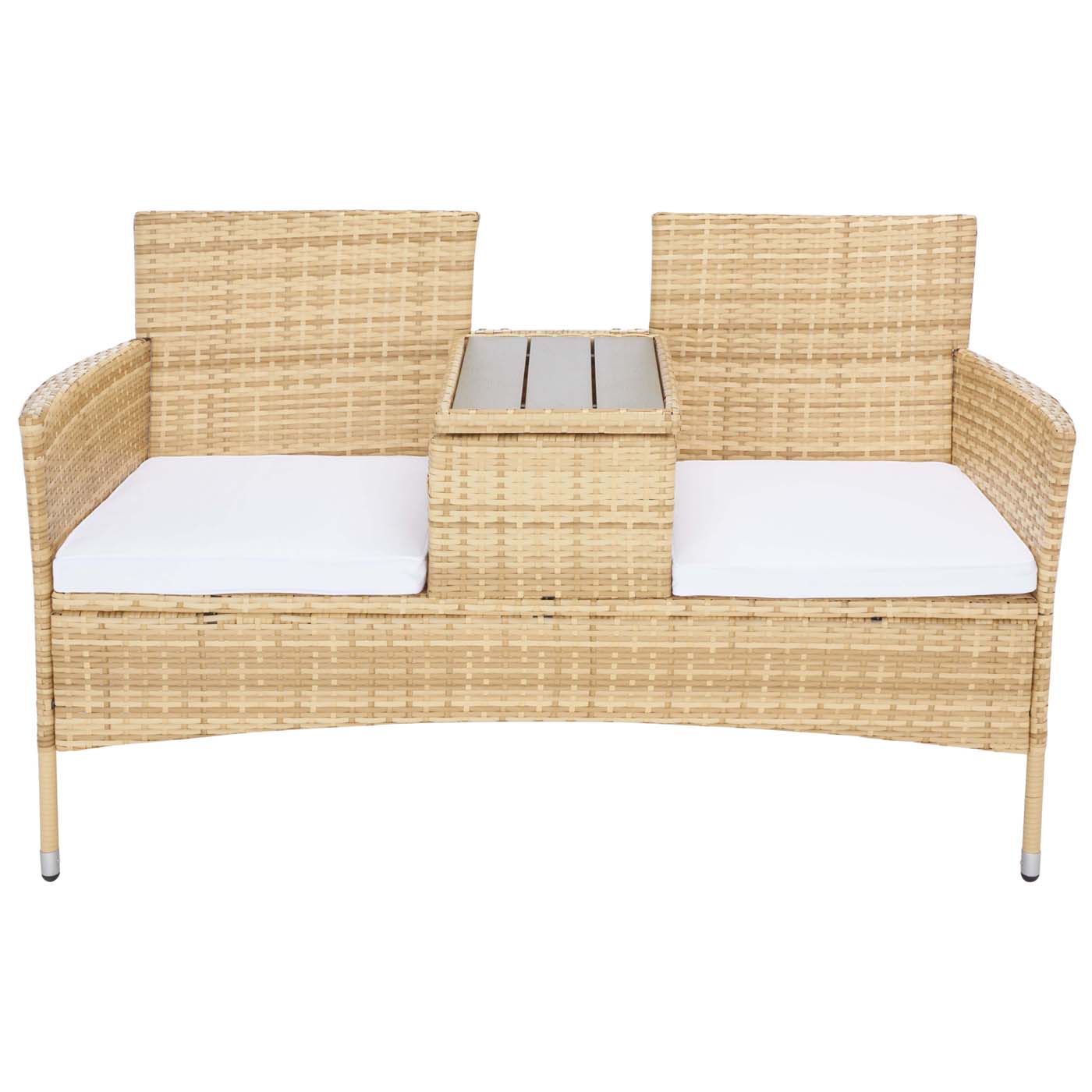 Safavieh Viora Loveseat , PAT7710 - Natural/White Cushion