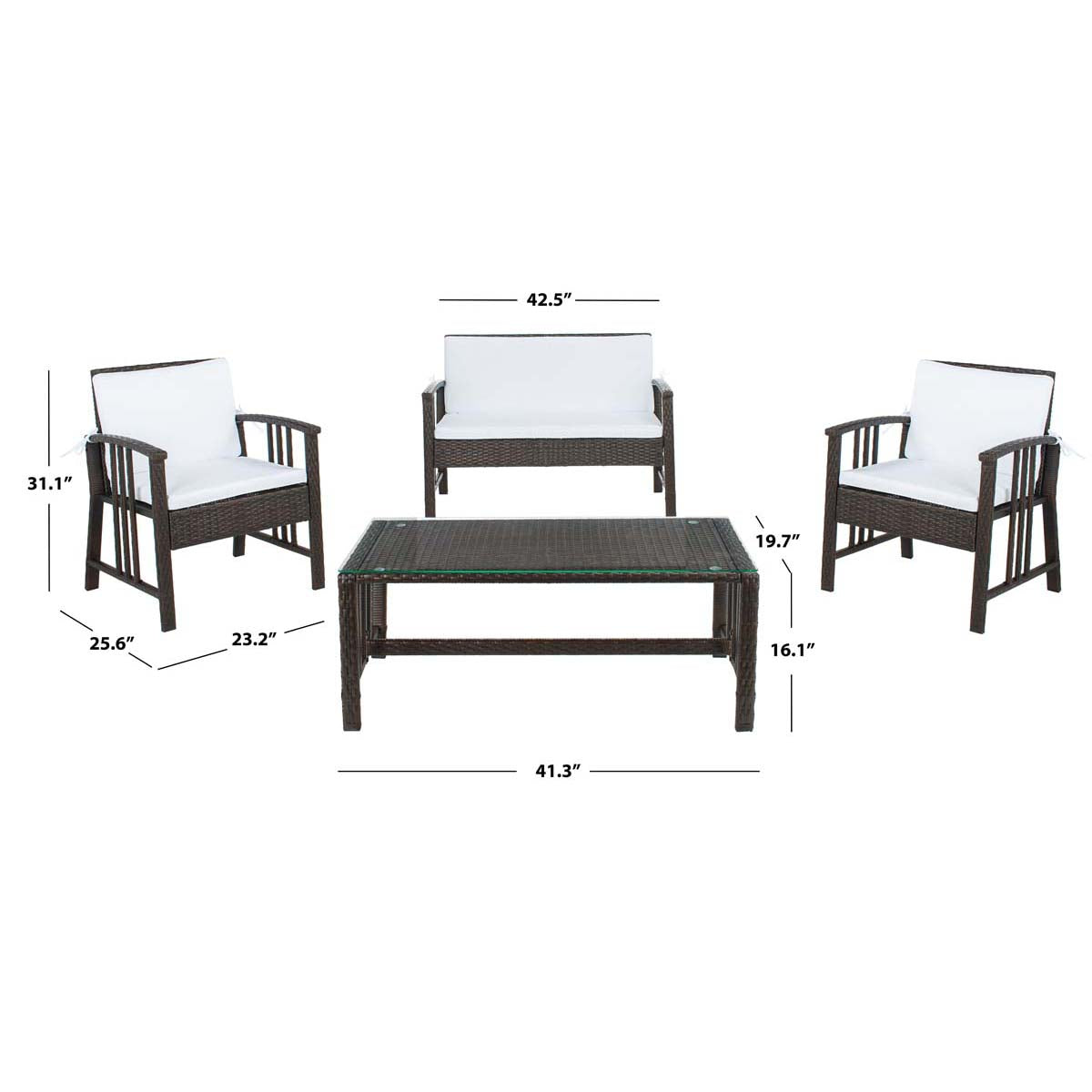 Brown/White Cushion - Brown/White Cushion