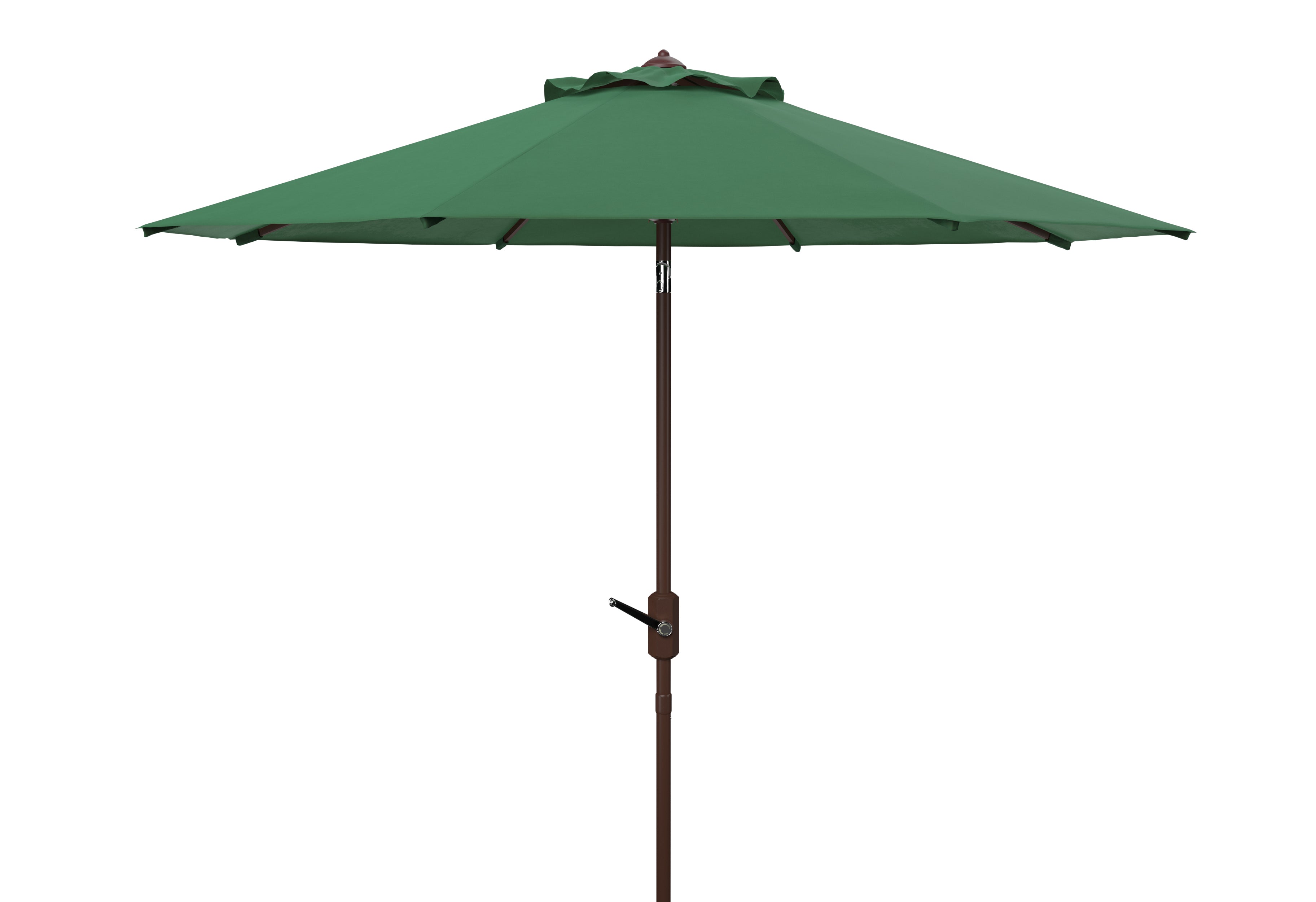 uv-resistant-ortega-9-ft-auto-crank-umbrella-safavieh-pat8001-Hunter Green