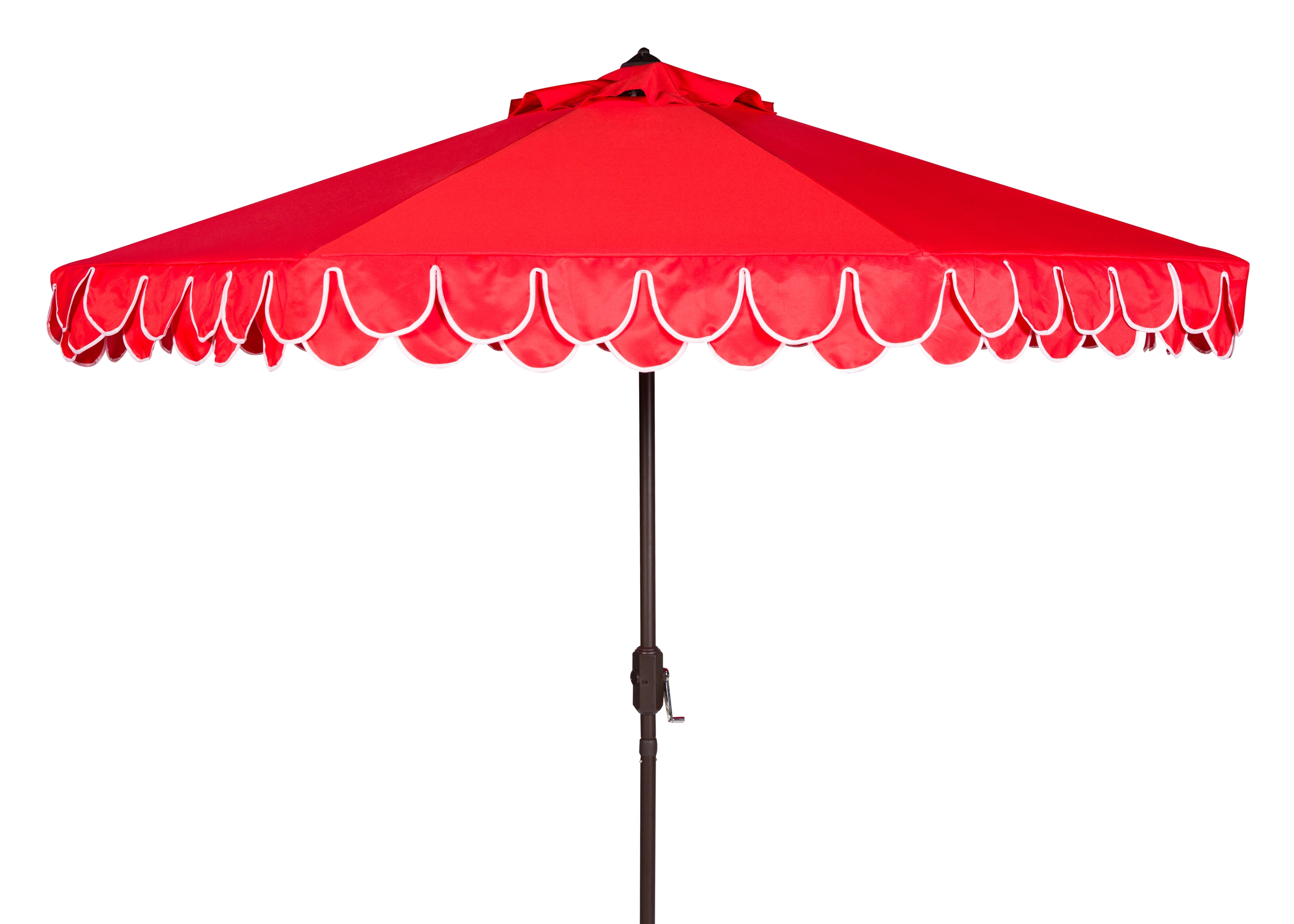 uv-resistant-elegant-valance-9ft-auto-umbrella-safavieh-pat8006-Red / White