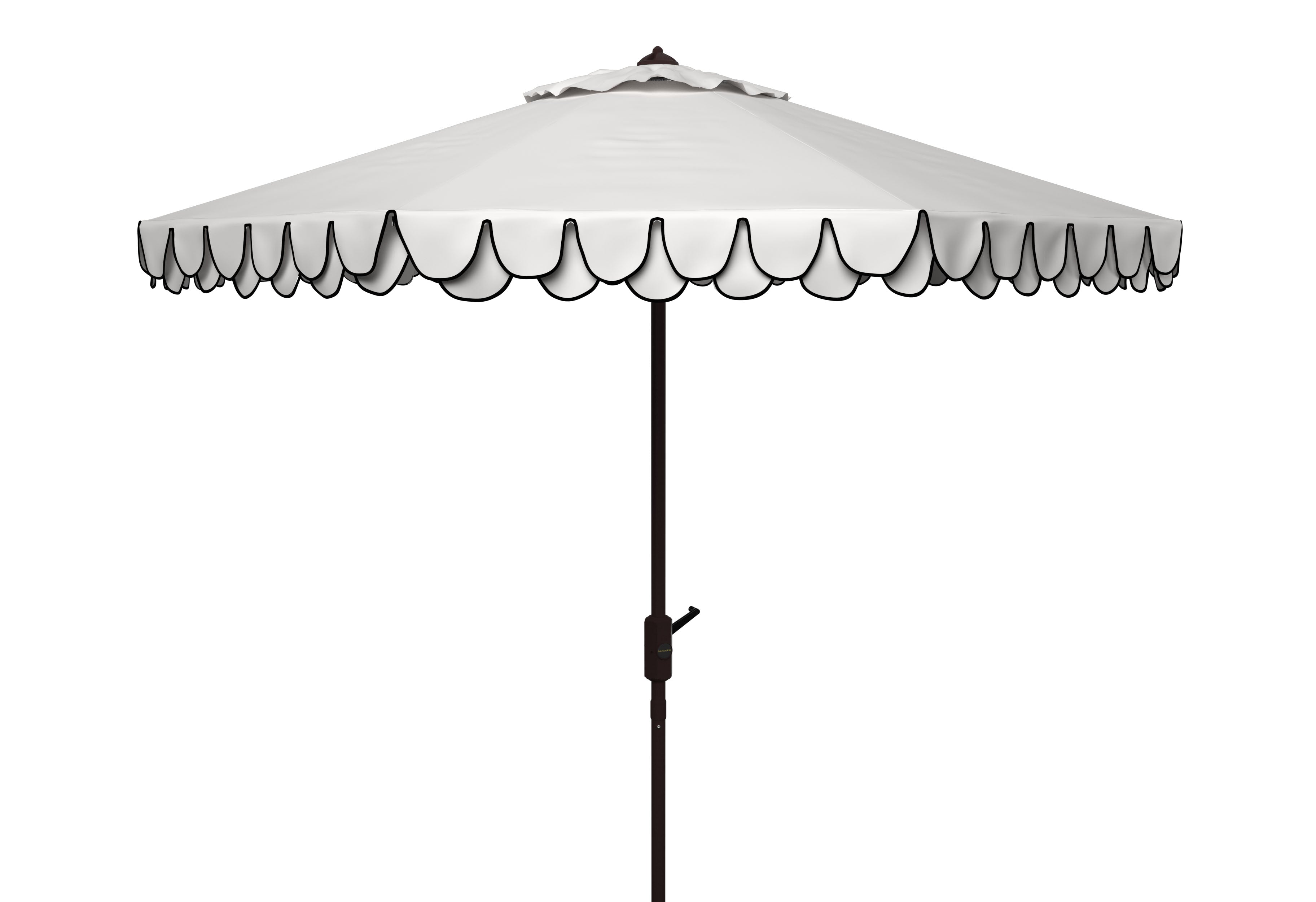 uv-resistant-elegant-valance-9ft-auto-umbrella-safavieh-pat8006-Ivory / Navy