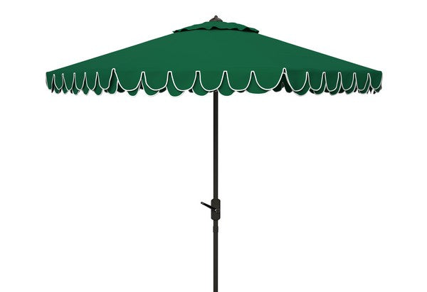 uv-resistant-elegant-valance-9ft-auto-umbrella-safavieh-pat8006-Hunter Green