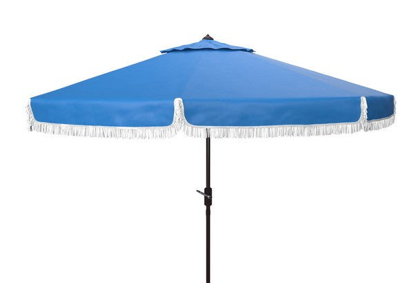 milan-fringe-9ft-crank-outdoor-push-button-umbrella-safavieh-pat8008-Pacific Blue