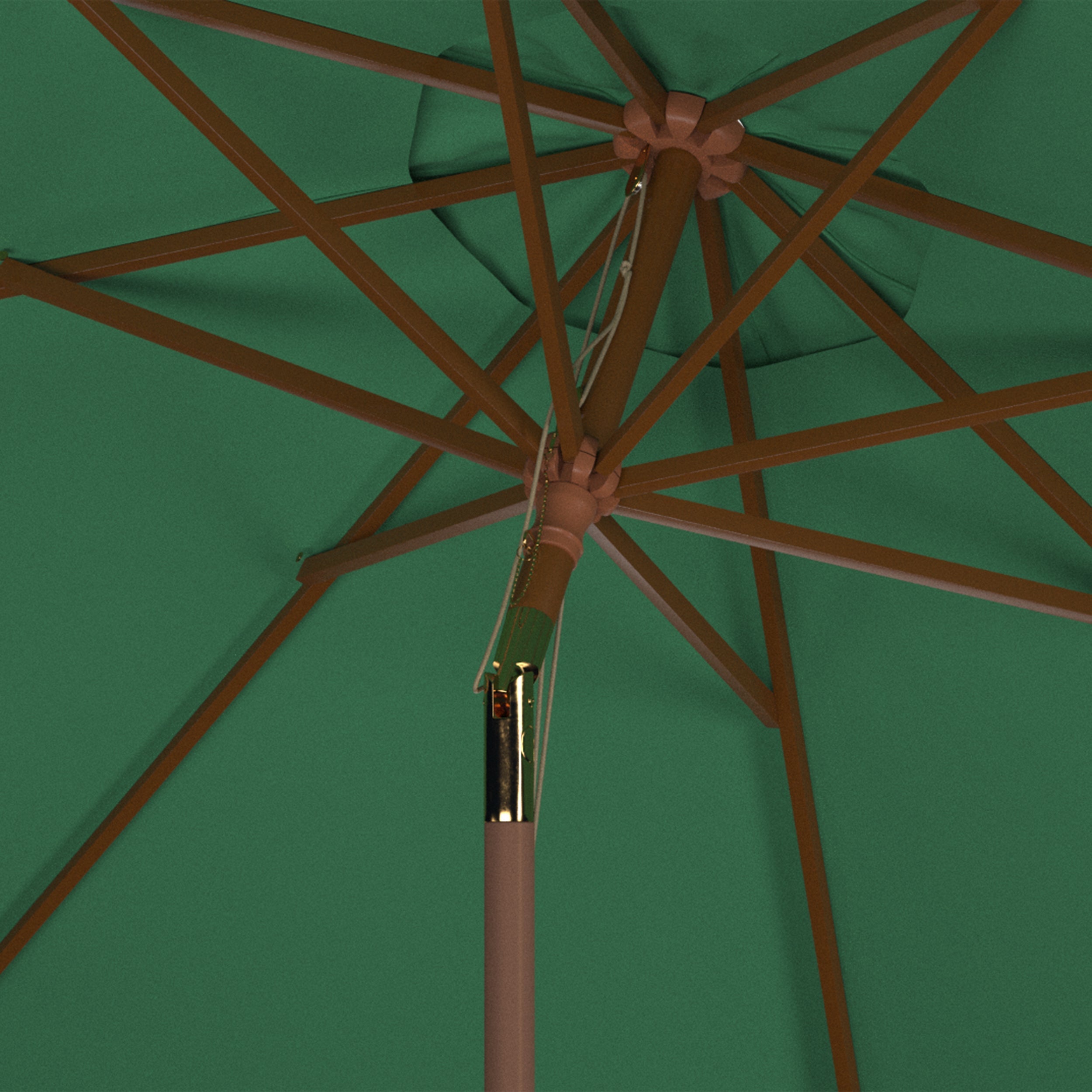 cannes-9ft-wooden-outdoor-umbrella-safavieh-pat8009-Hunter Green