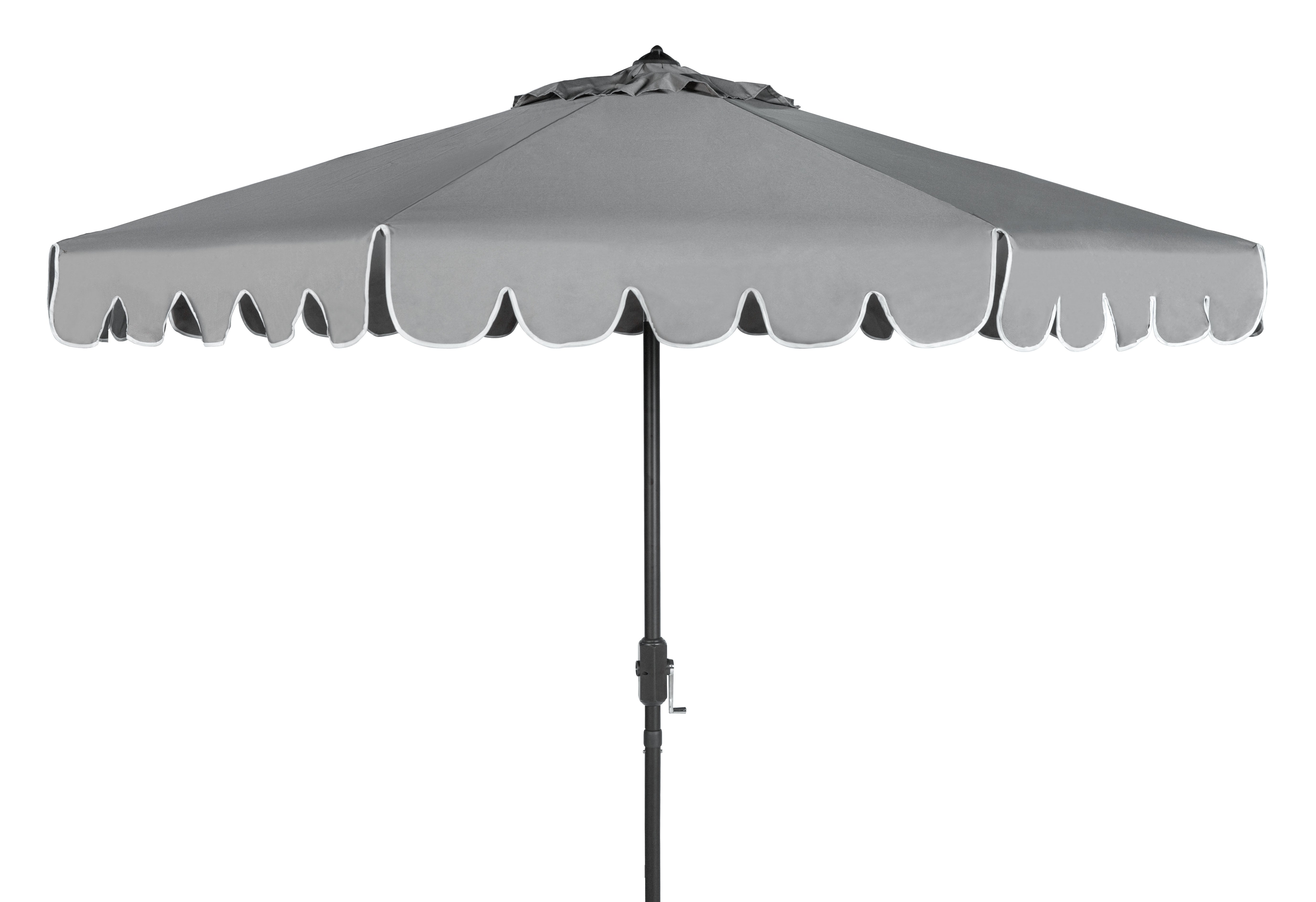 venice-single-scallop-9ft-crank-outdoor-push-button-umbrella-safavieh-pat8010-Taupe / White