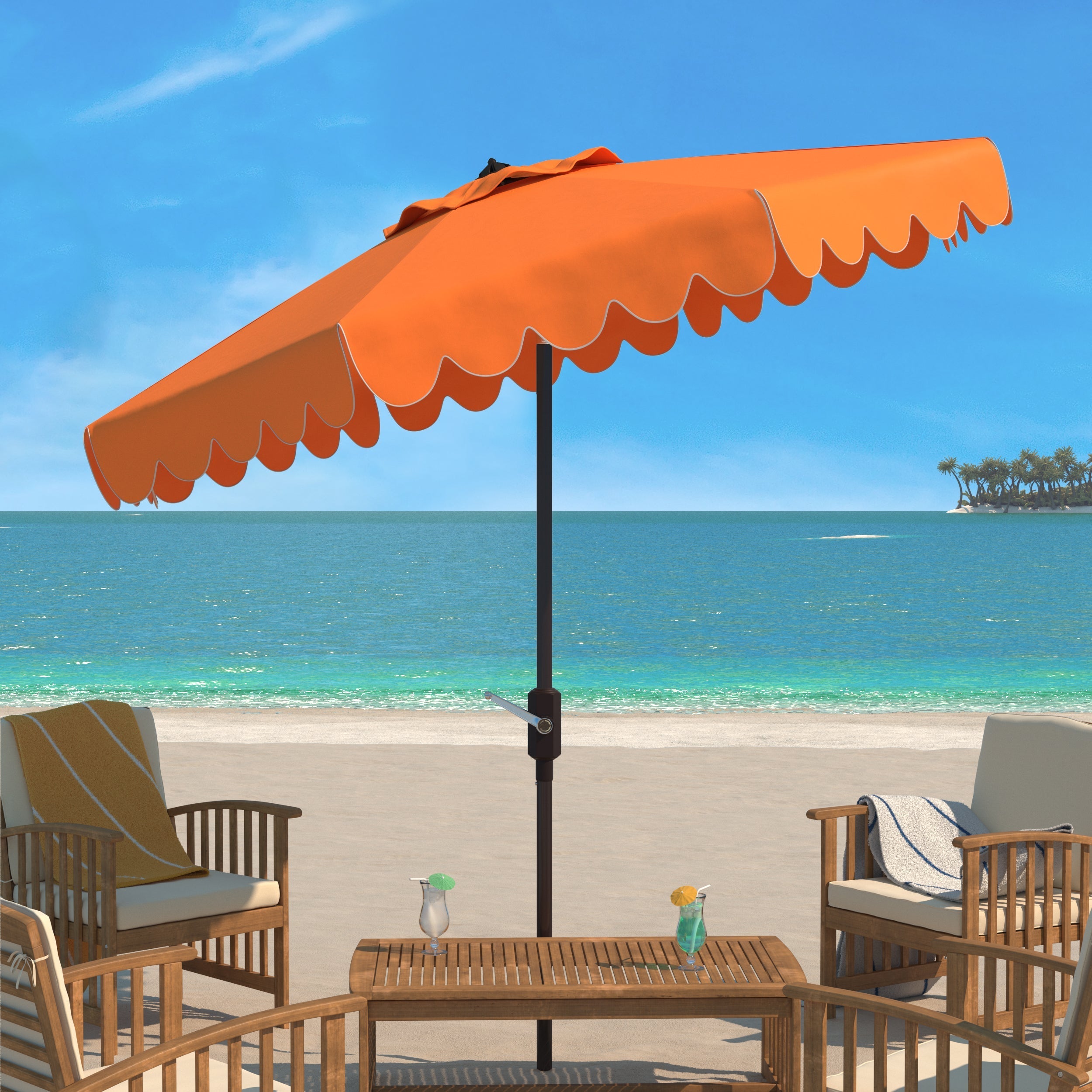 venice-single-scallop-9ft-crank-outdoor-push-button-umbrella-safavieh-pat8010-Orange