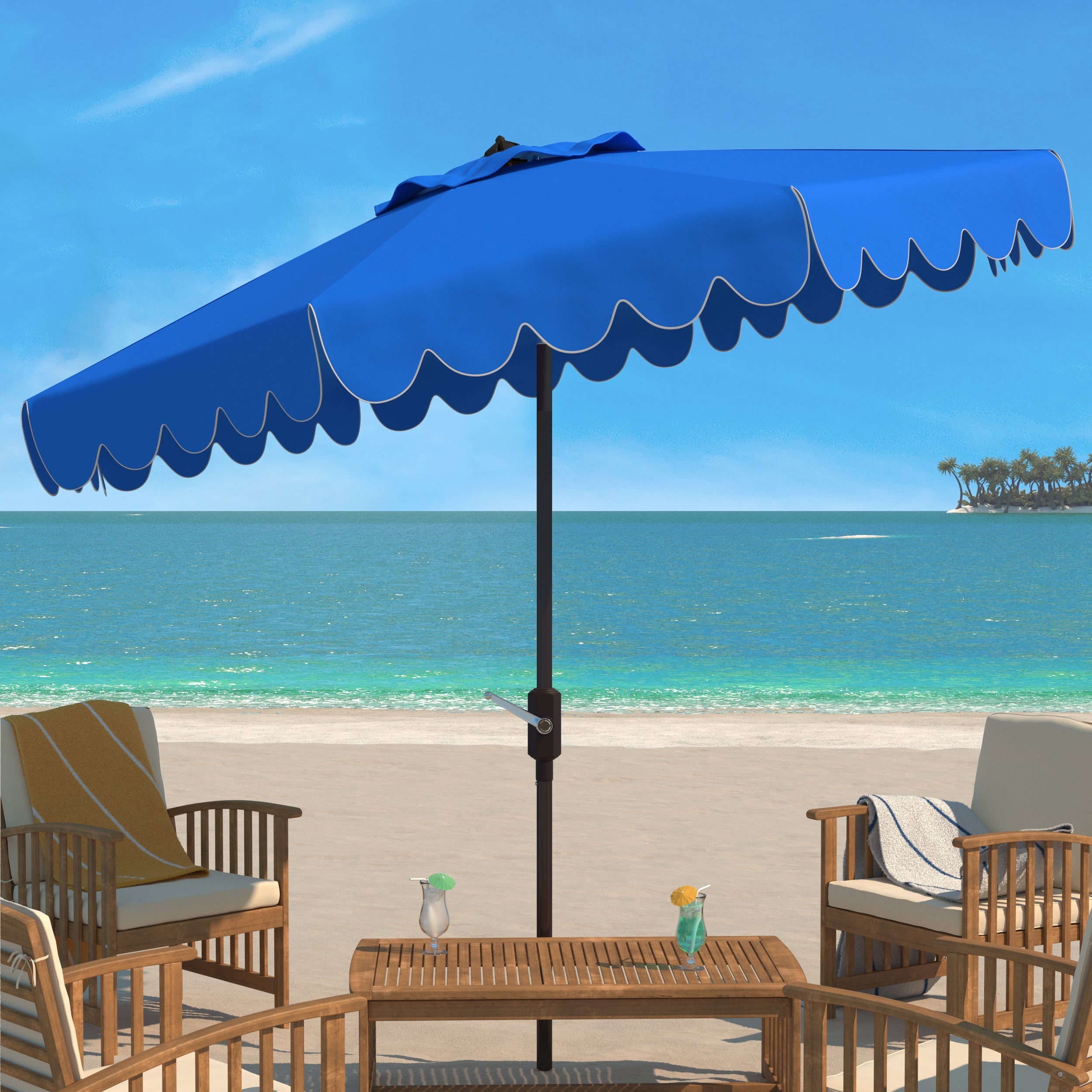 venice-single-scallop-9ft-crank-outdoor-push-button-umbrella-safavieh-pat8010-Pacific Blue