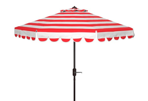 maui-single-scallop-striped-9ft-crank-push-button-umbrella-safavieh-pat8011-Red Stripe