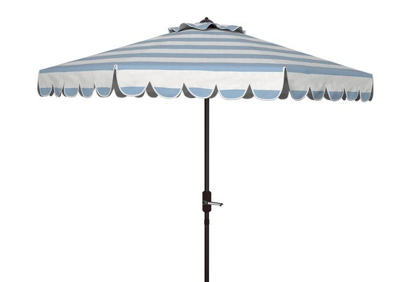 maui-single-scallop-striped-9ft-crank-push-button-umbrella-safavieh-pat8011-Baby Blue / White