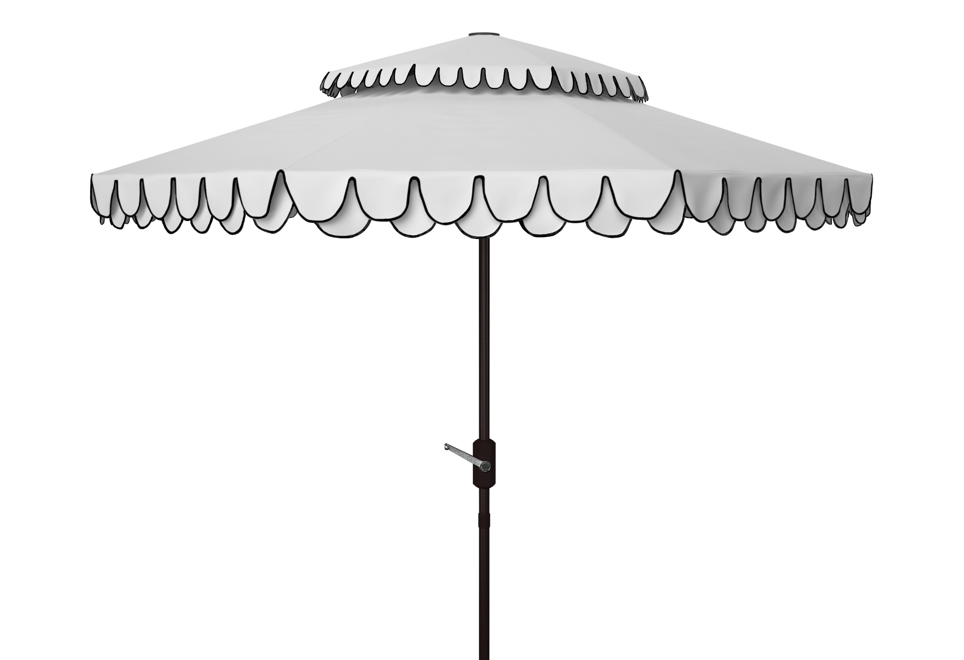 elegant-valance-9ft-double-top-umbrella-safavieh-pat8206-4-Ivory/Black