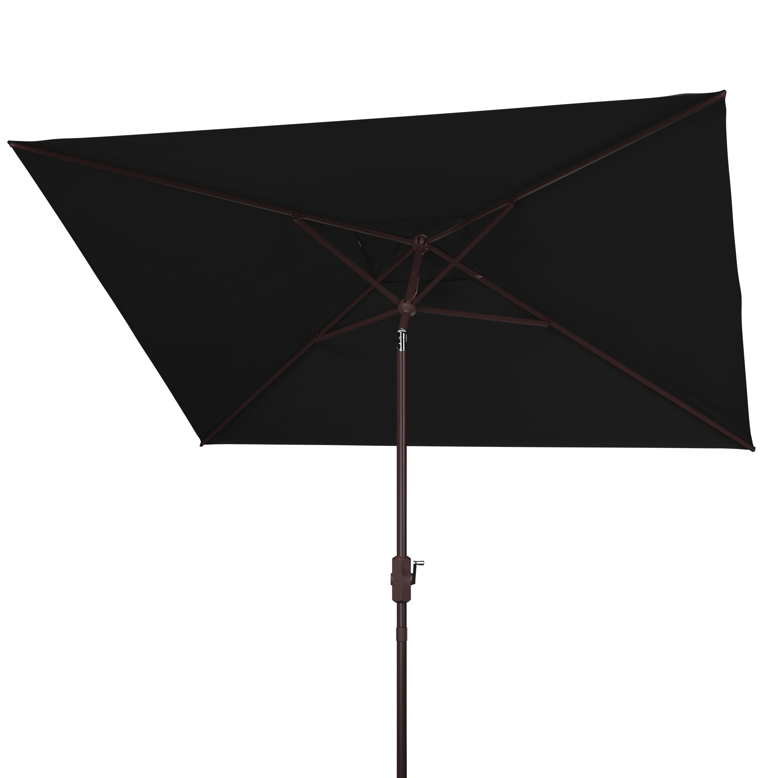 Kamen 6.5 X 10 Ft Rect Market Umbrella, PAT8301 | Safavieh - Black