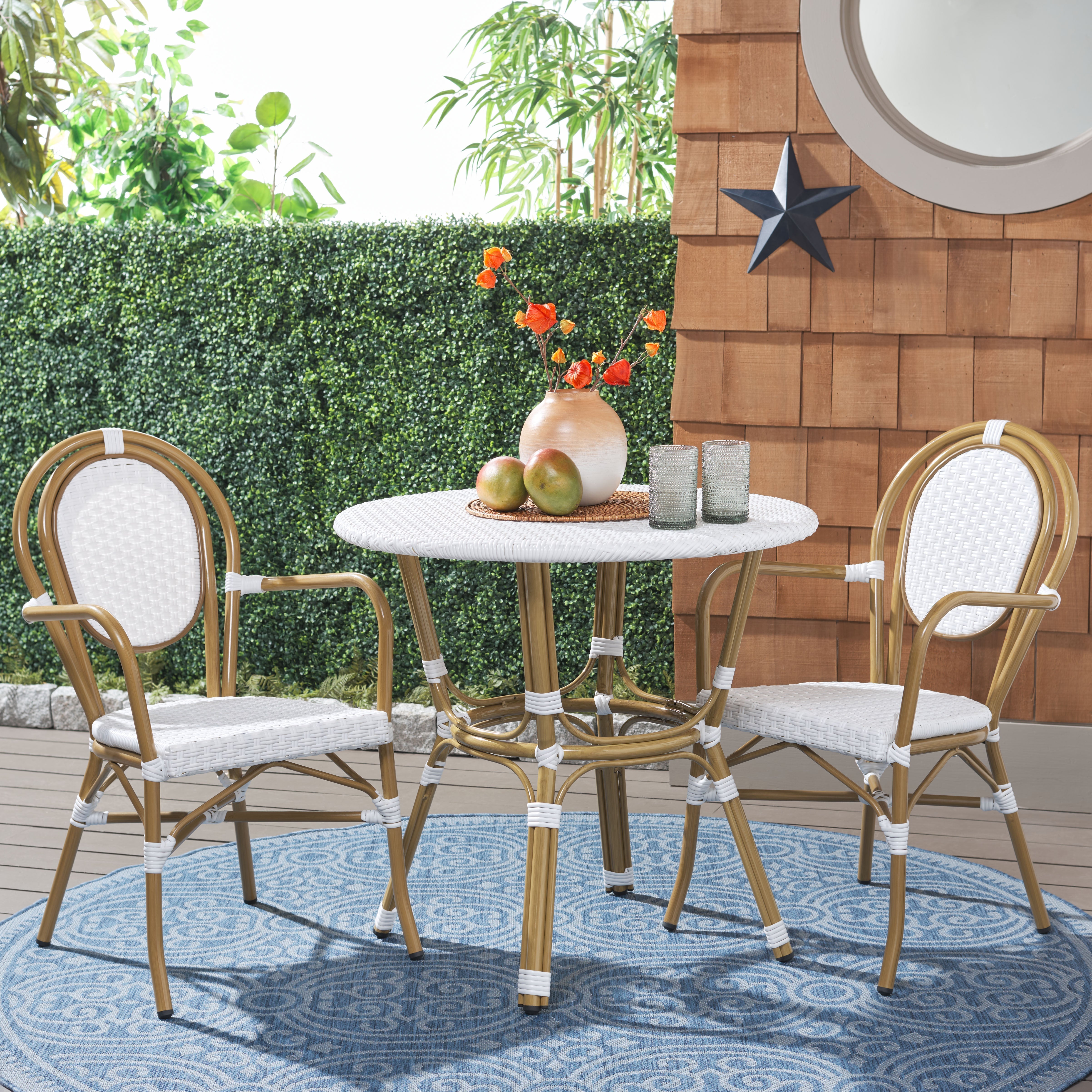 Safavieh Rosen 3 Piece Bistro Set, PAT9502 - White