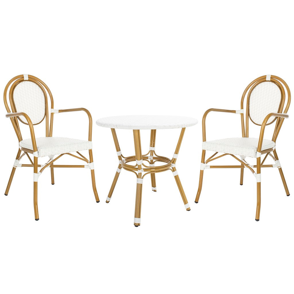 Safavieh Rosen 3 Piece Bistro Set, PAT9502 - White